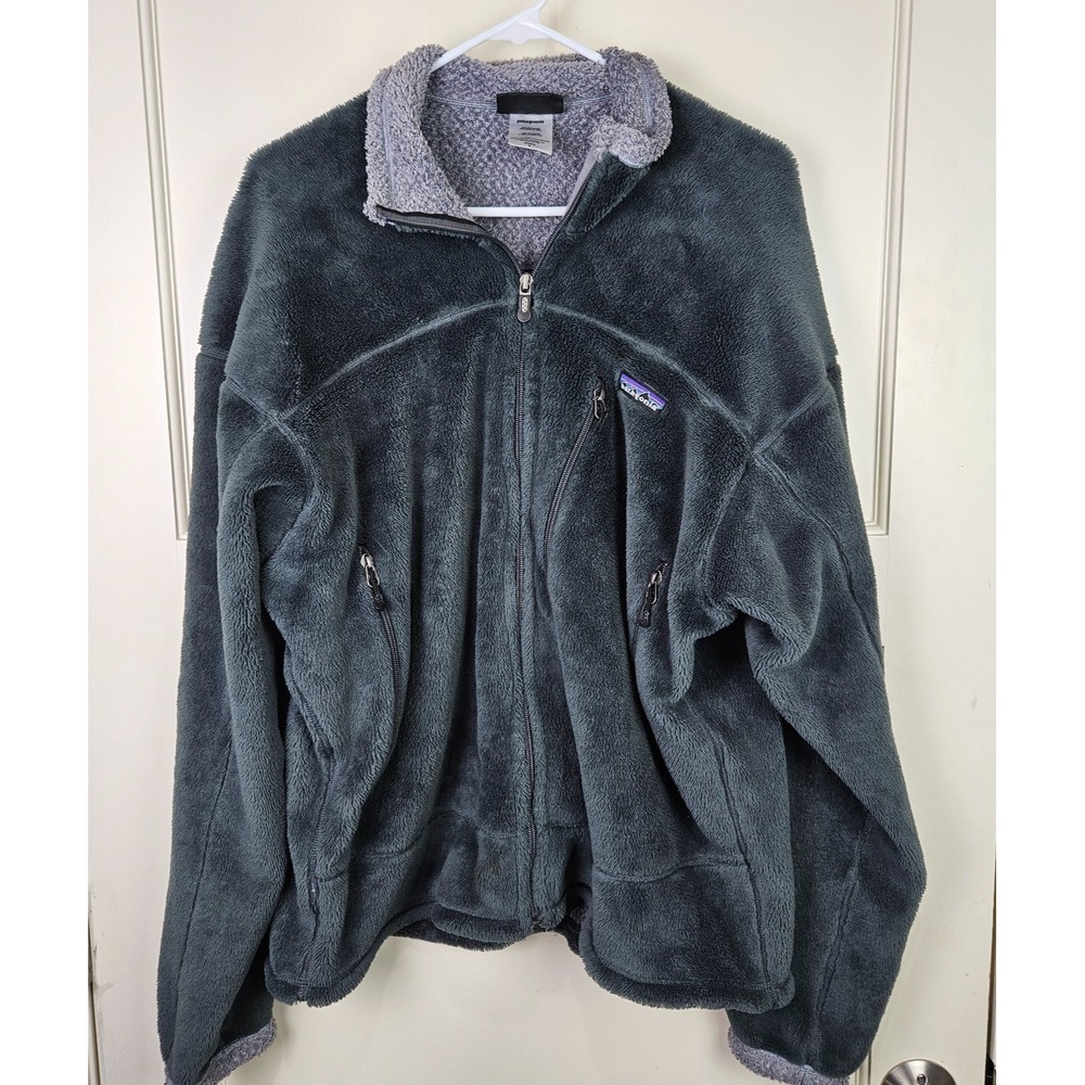 Patagonia Regulator Jacket Mens L Polartec Heavyweight Fleece Full Zip Green